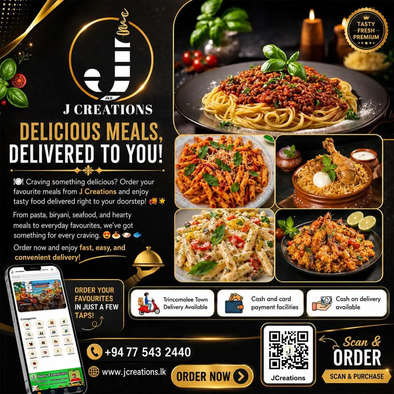 🍝✨ Delicious Meals Delivered To Your Doorstep! ✨🍛