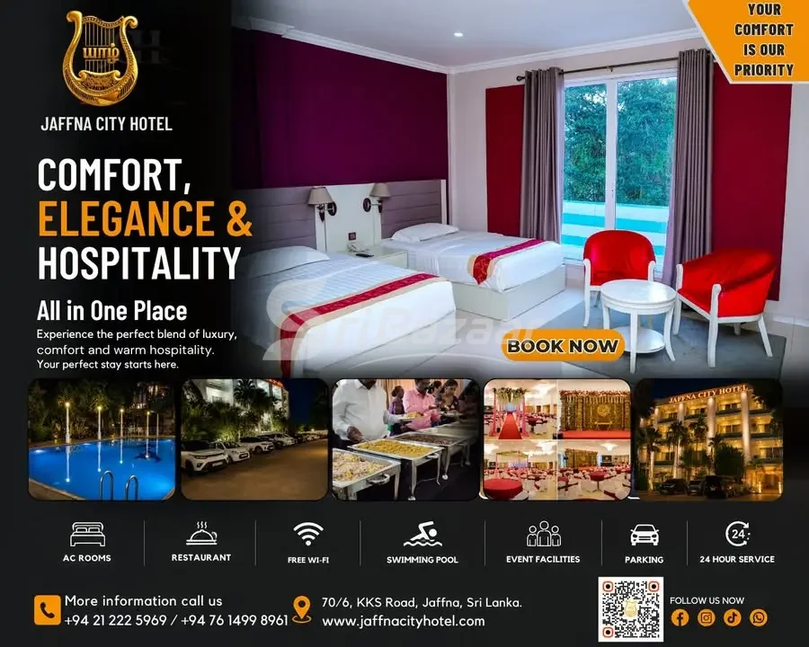 Jaffna City Hotel – Comfortable Stay, Restaurant & Hospitality
