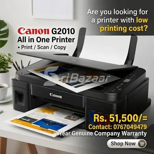 Canon PIXMA G2010 All-in-One Printer – Print, Scan & Copy