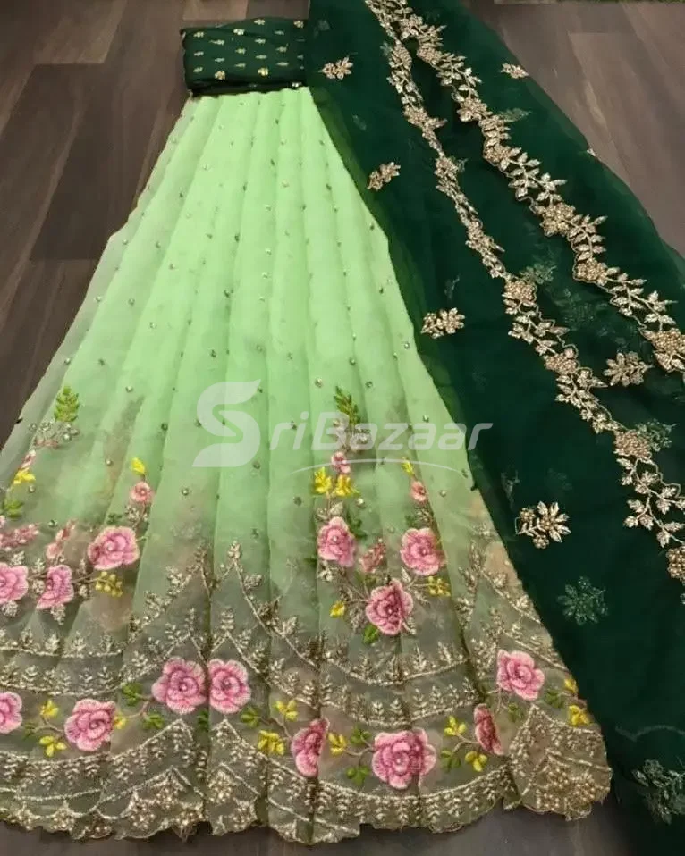 Lehanga Half Saree – Semi-Stitched Party & Wedding Wear