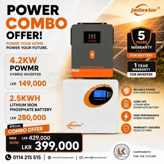 4.2KW Hybrid Inverter + 2.5KWH Lithium Battery Combo