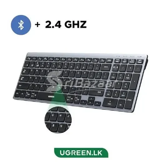 UGREEN K552 Wireless & Bluetooth Rechargeable Keyboard