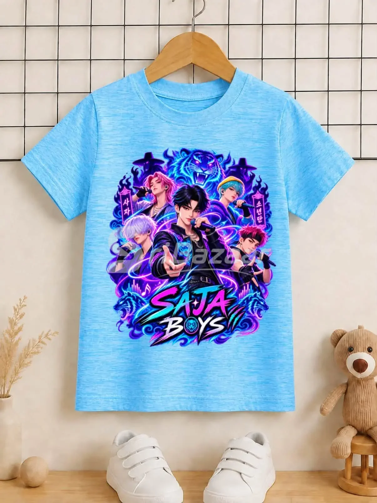 Kids Character Printed T-Shirts – Sonic, Labubu, Paw Patrol & More