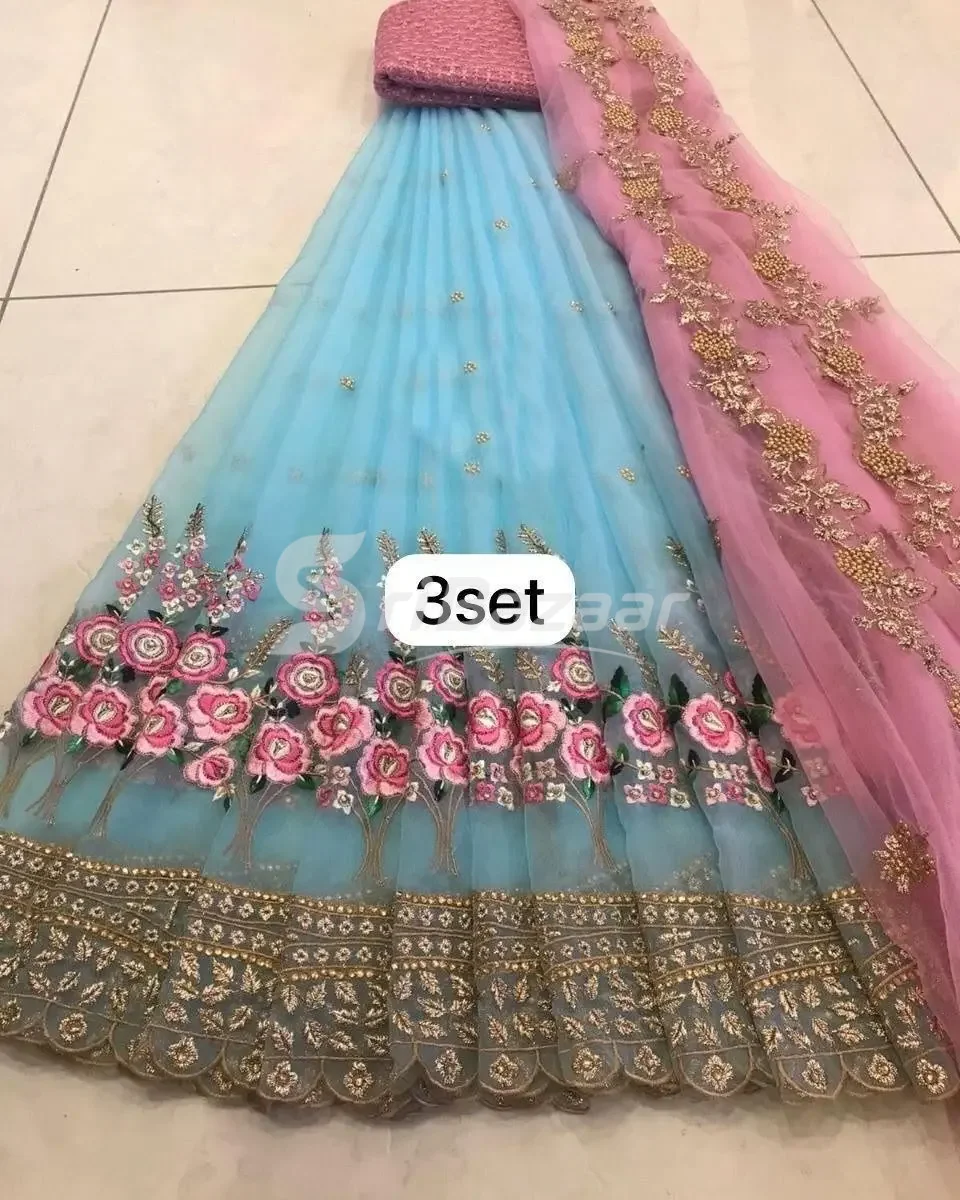 Lehanga Half Saree – Semi-Stitched Party & Wedding Wear