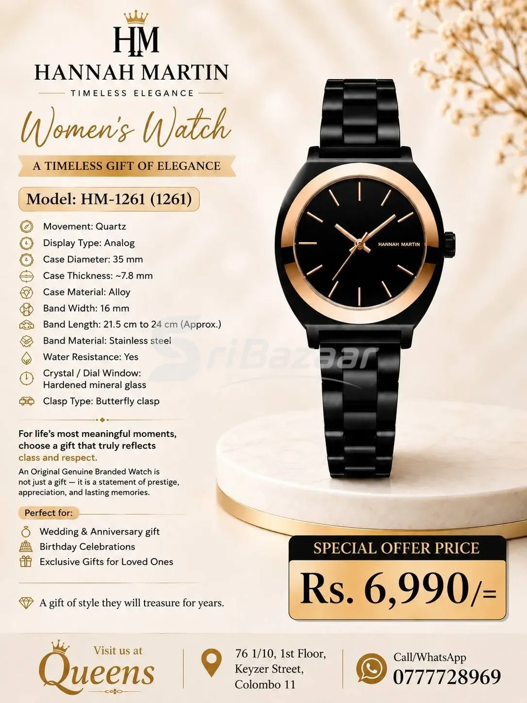 Hannah Martin Women’s Watches – Elegant Fashion Watches | Rs. 6,690–7,990