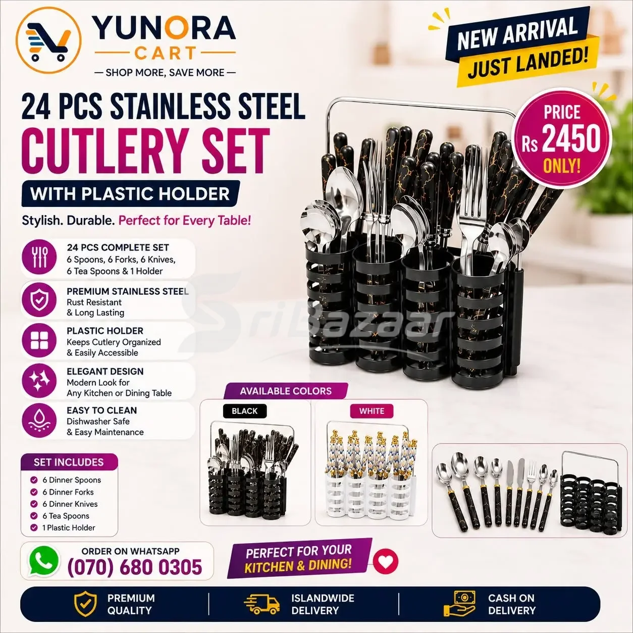 Kitchen & Home Essentials – Cutlery Set, Cooking Pot, Egg Boiler & More