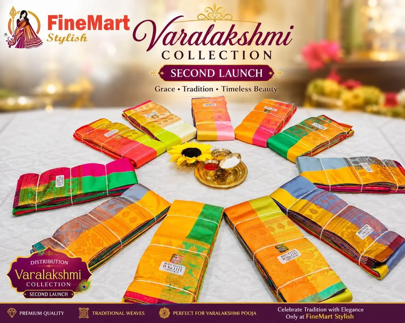 Varalakshmi Special Rainbow Pattu Saree Collection – Second Launch