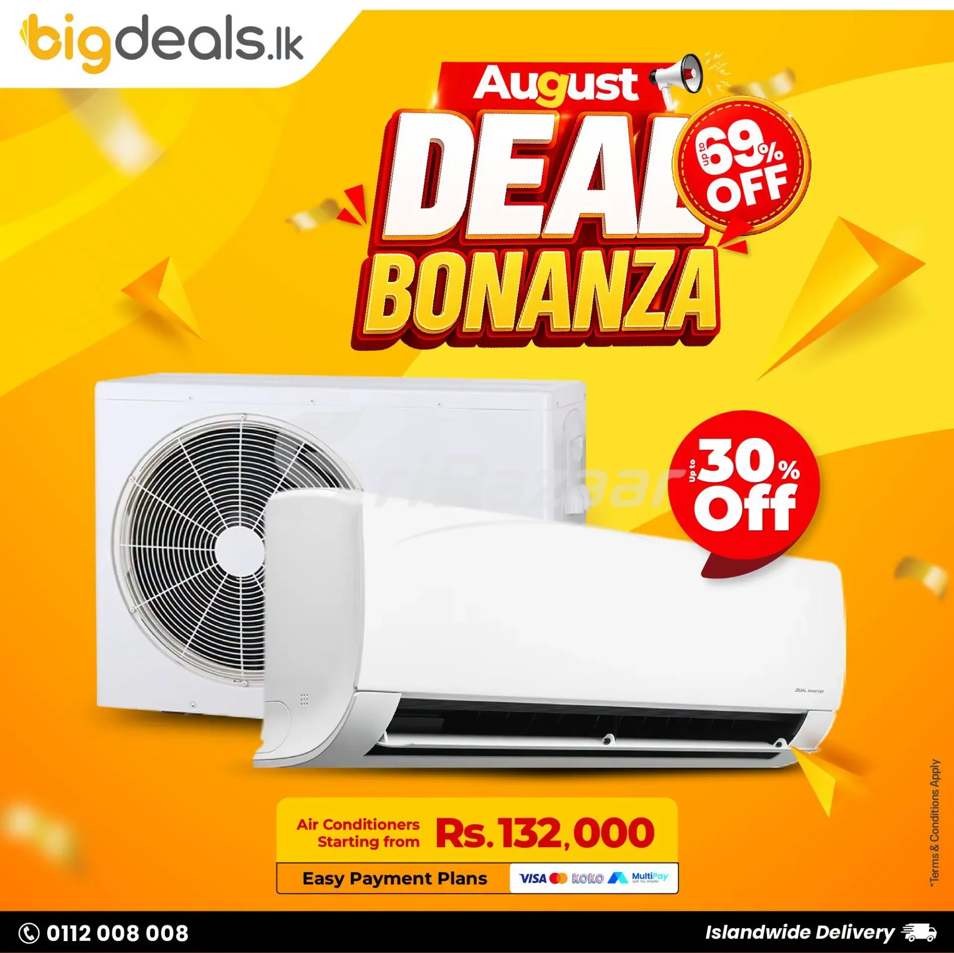August Deal Bonanza – Up to 69% Off | BigDeals.lk