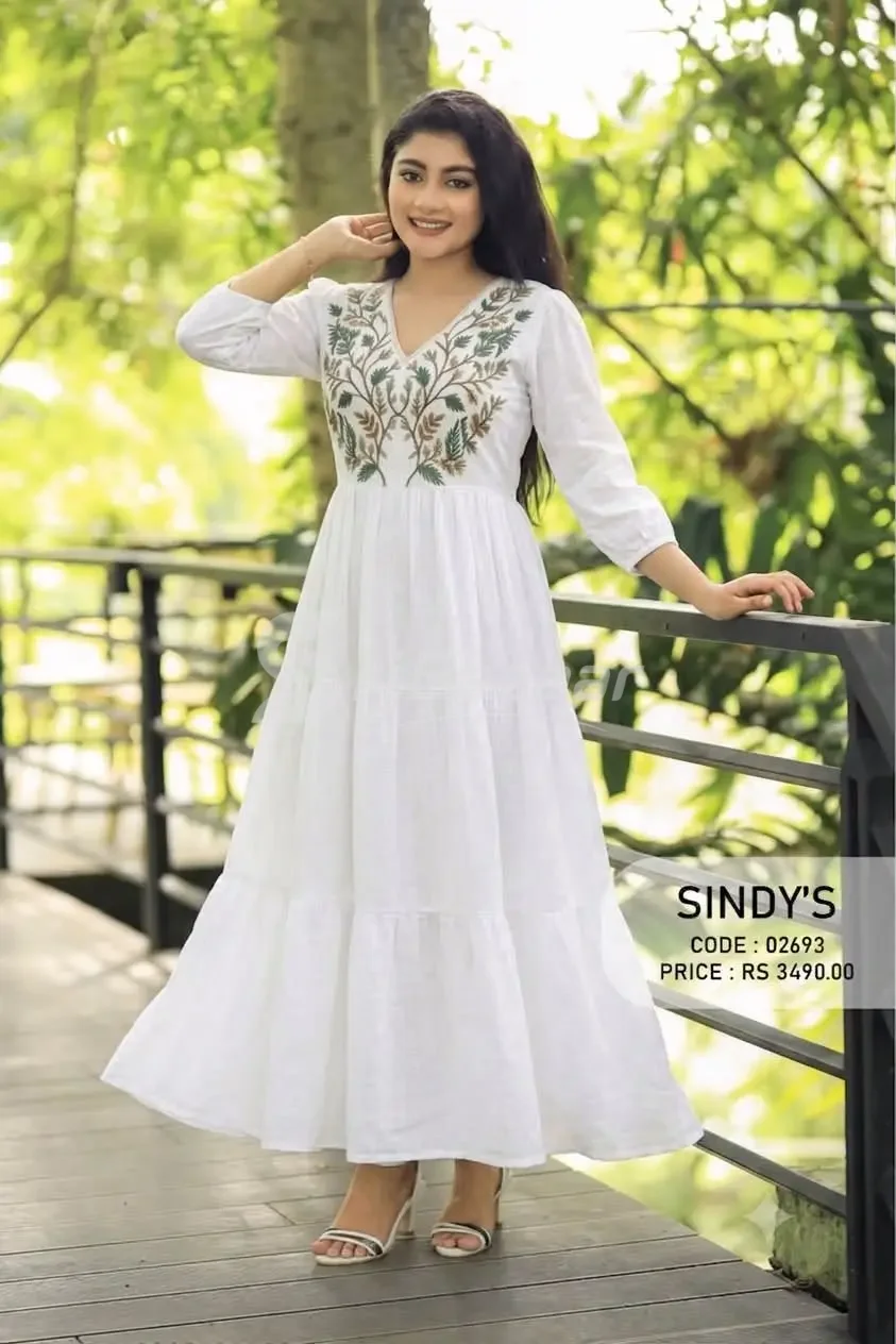 🌹 Scarlet Bloom Embroidery Maxi Dress | SINDY’S