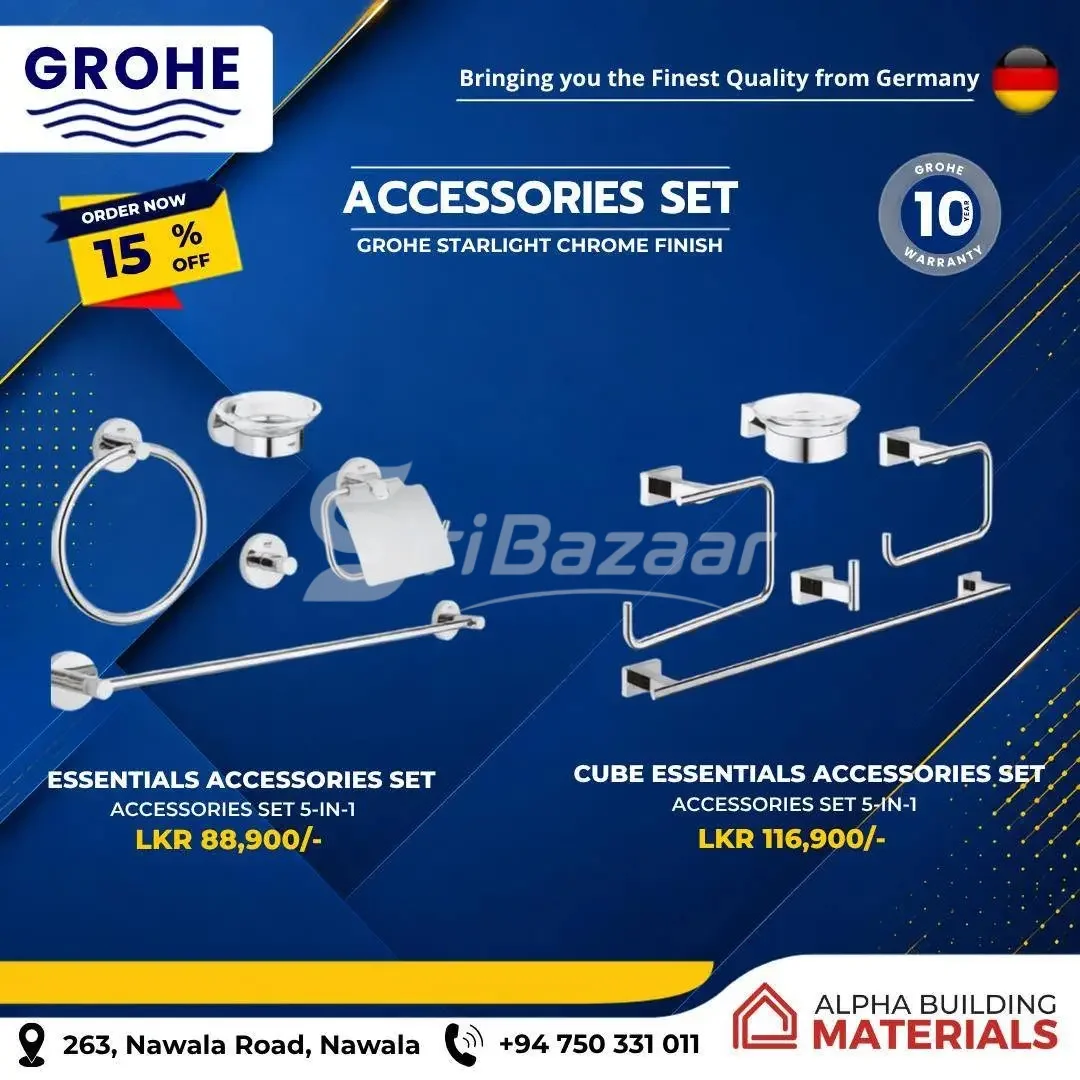 🔥 GROHE Premium Bathroom Fittings – 15% OFF Special Offer
