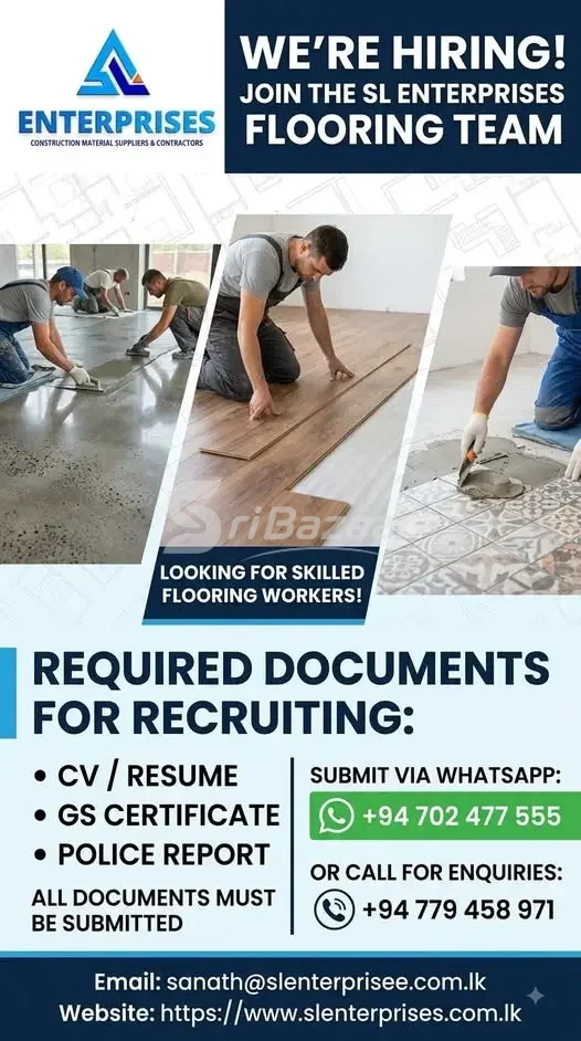 We’re Hiring – Skilled Flooring Workers | SL Enterprises