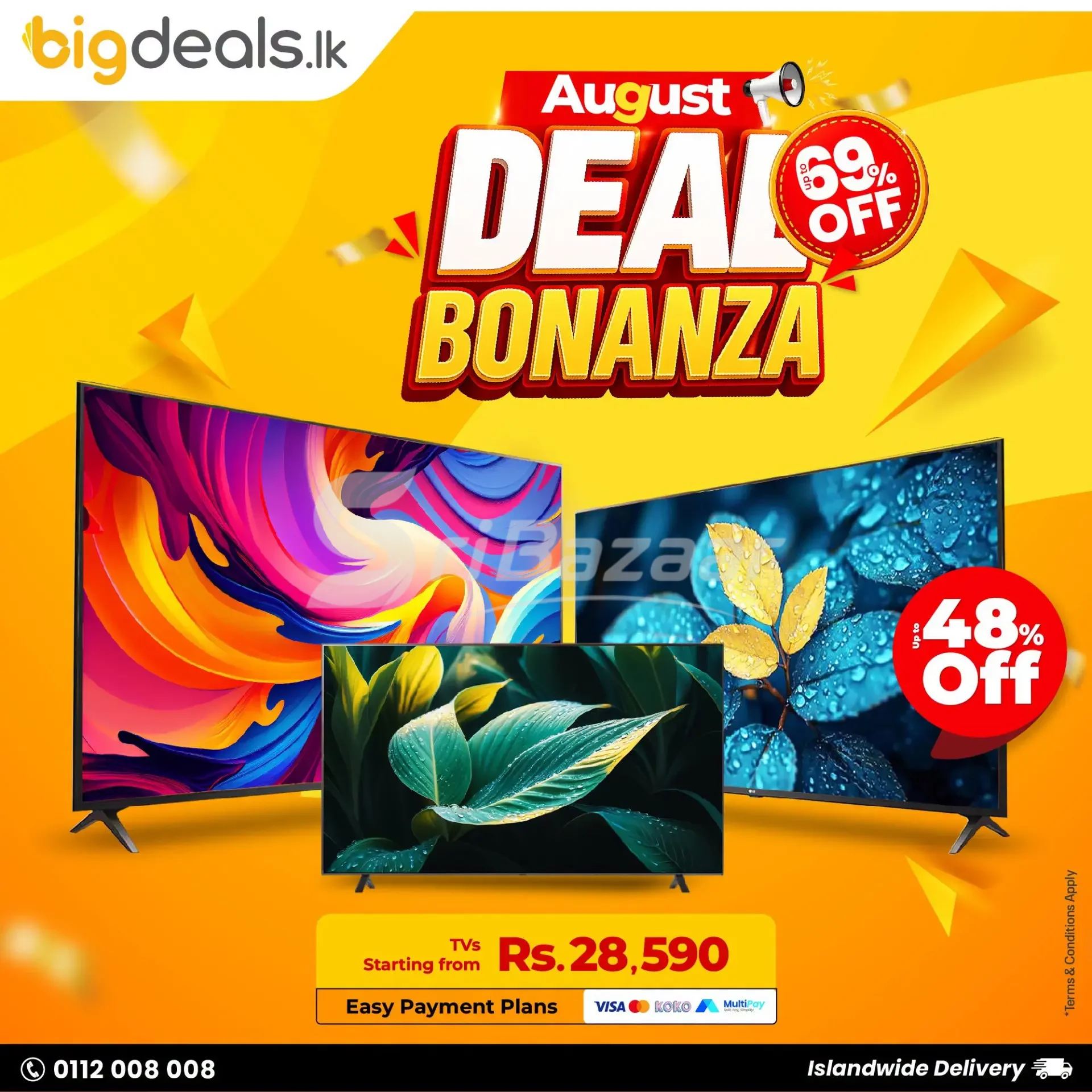 August Deal Bonanza – Up to 69% Off | BigDeals.lk