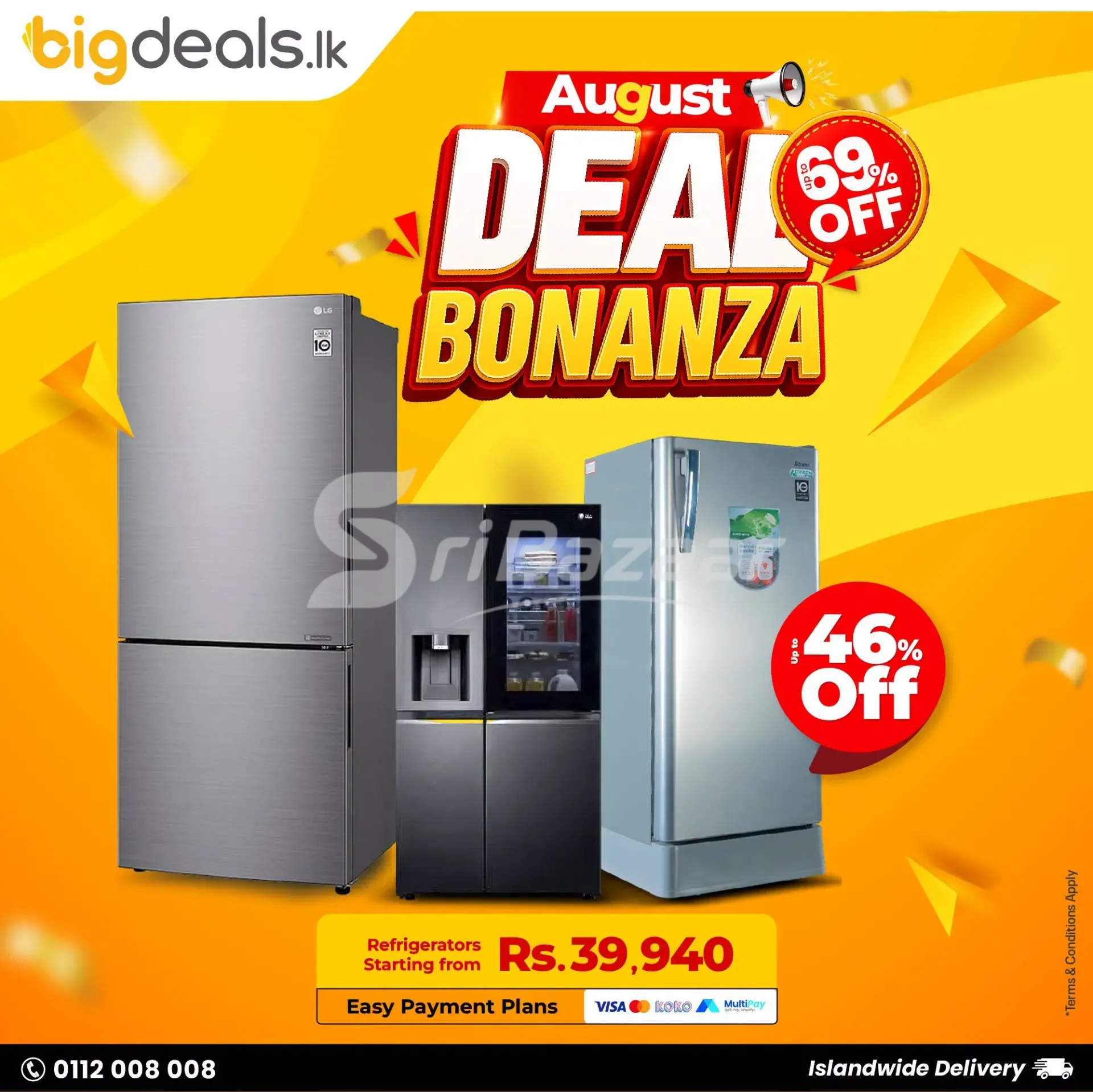 August Deal Bonanza – Up to 69% Off | BigDeals.lk