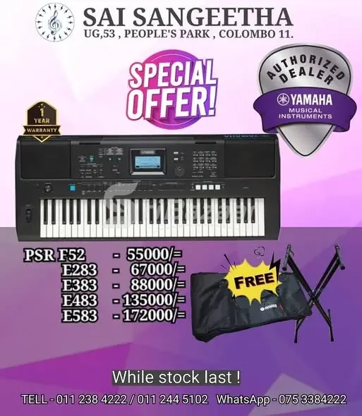Yamaha Keyboard – Special Price with Stand & Case