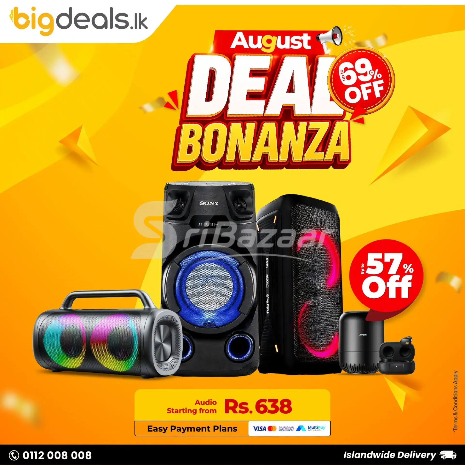 August Deal Bonanza – Up to 69% Off | BigDeals.lk
