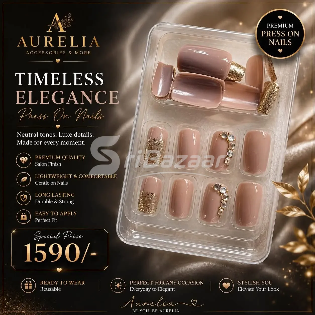 Aurelia Premium Press-On Nails – Stylish Designs