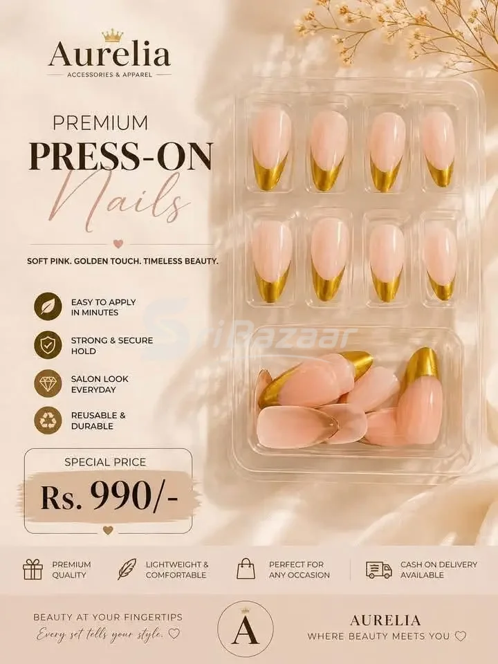 Aurelia Premium Press-On Nails – Stylish Designs
