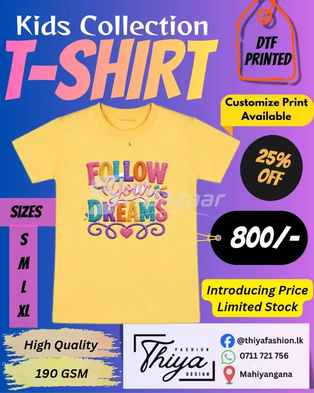 Kids DTF Printed T-Shirts – Custom Designs