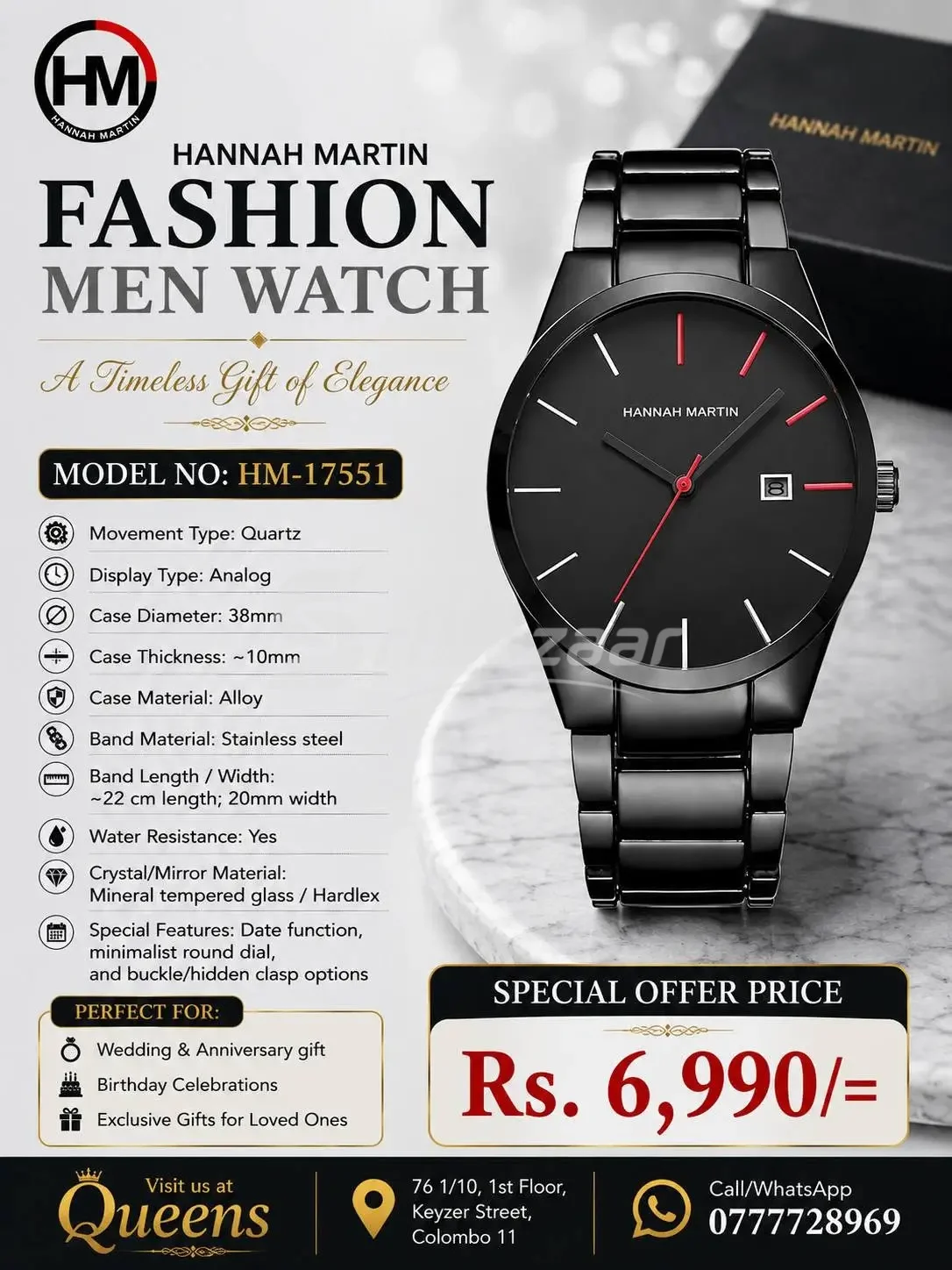 Hannah Martin Men’s Watches – Premium Fashion Watches | From Rs. 5,990