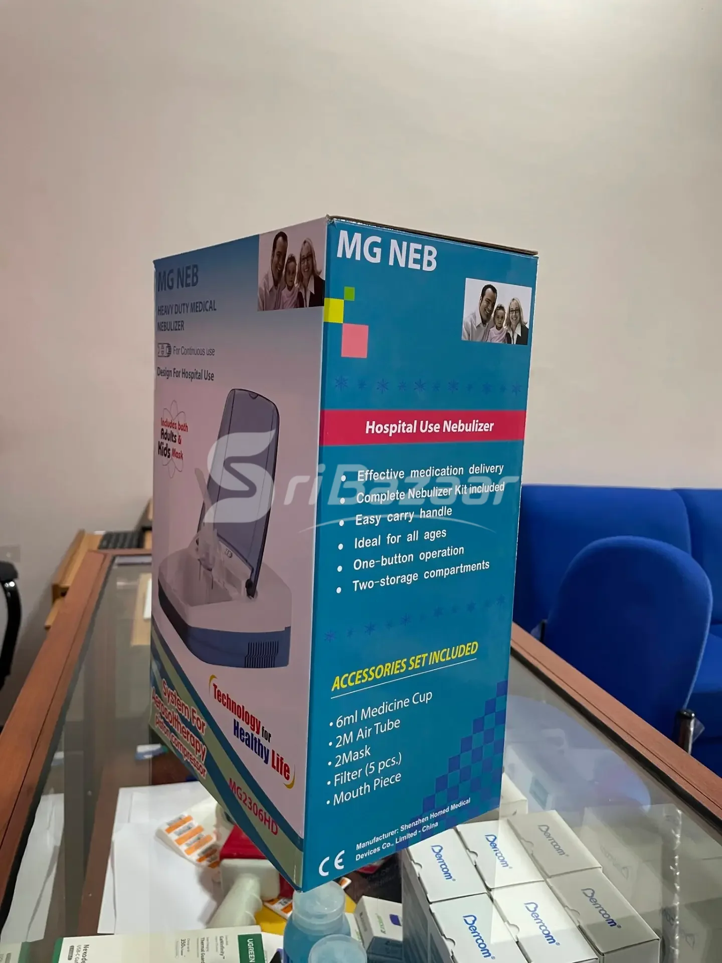 MG Heavy Duty Medical Nebulizer – 1 Year Warranty