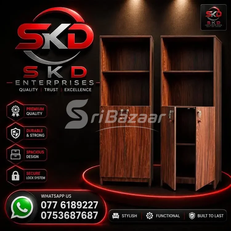 🔐 Premium Wooden Storage Cabinet – Durable & Spacious | SKD Enterprises