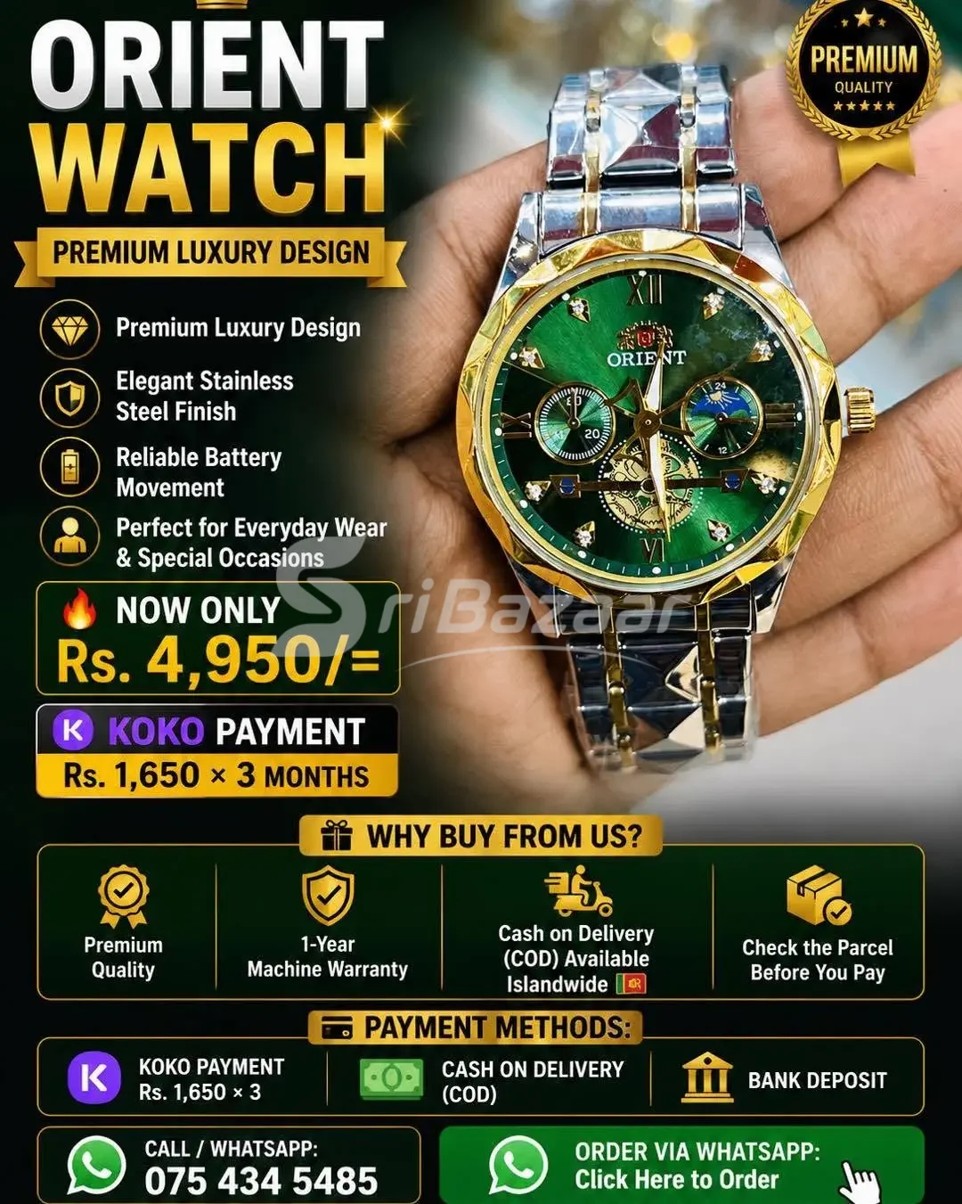 Orient Watch – Premium Luxury Design