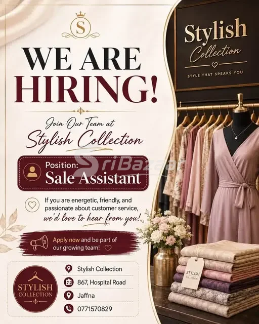 Sale Assistant – Stylish Collection, Jaffna