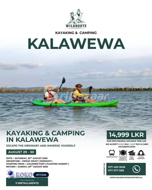 Kalawewa Kayaking & Camping 2026 – 2-Day Adventure | LKR 14,999