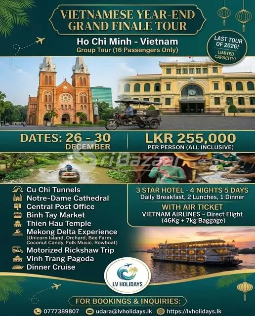 Vietnam Year-End Grand Finale Tour – Ho Chi Minh | 26–30 December 2026
