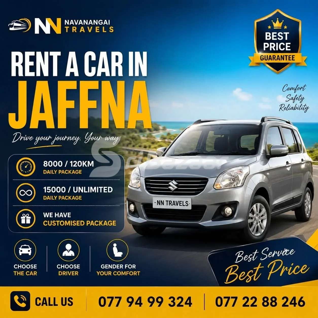 Rent a Car in Jaffna – Navanangai Travels