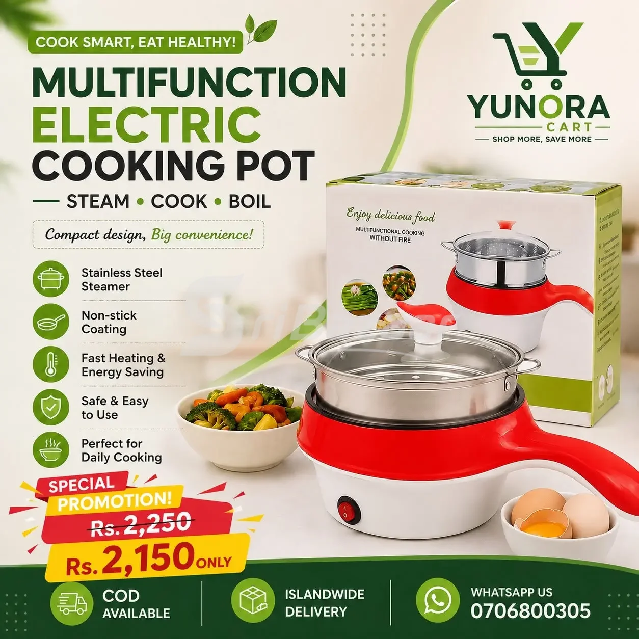 Kitchen & Home Essentials – Cutlery Set, Cooking Pot, Egg Boiler & More