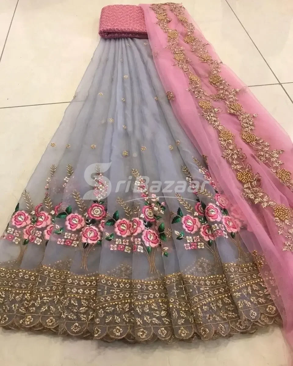 Lehanga Half Saree – Semi-Stitched Party & Wedding Wear