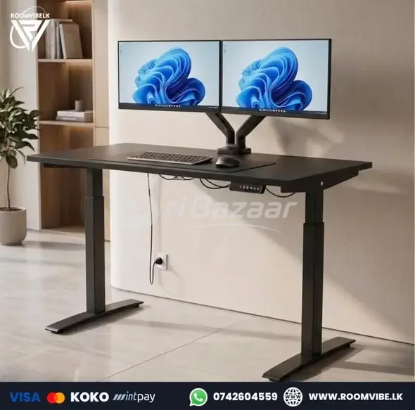 RoomVibeLK Single Motor Electric Standing Desk