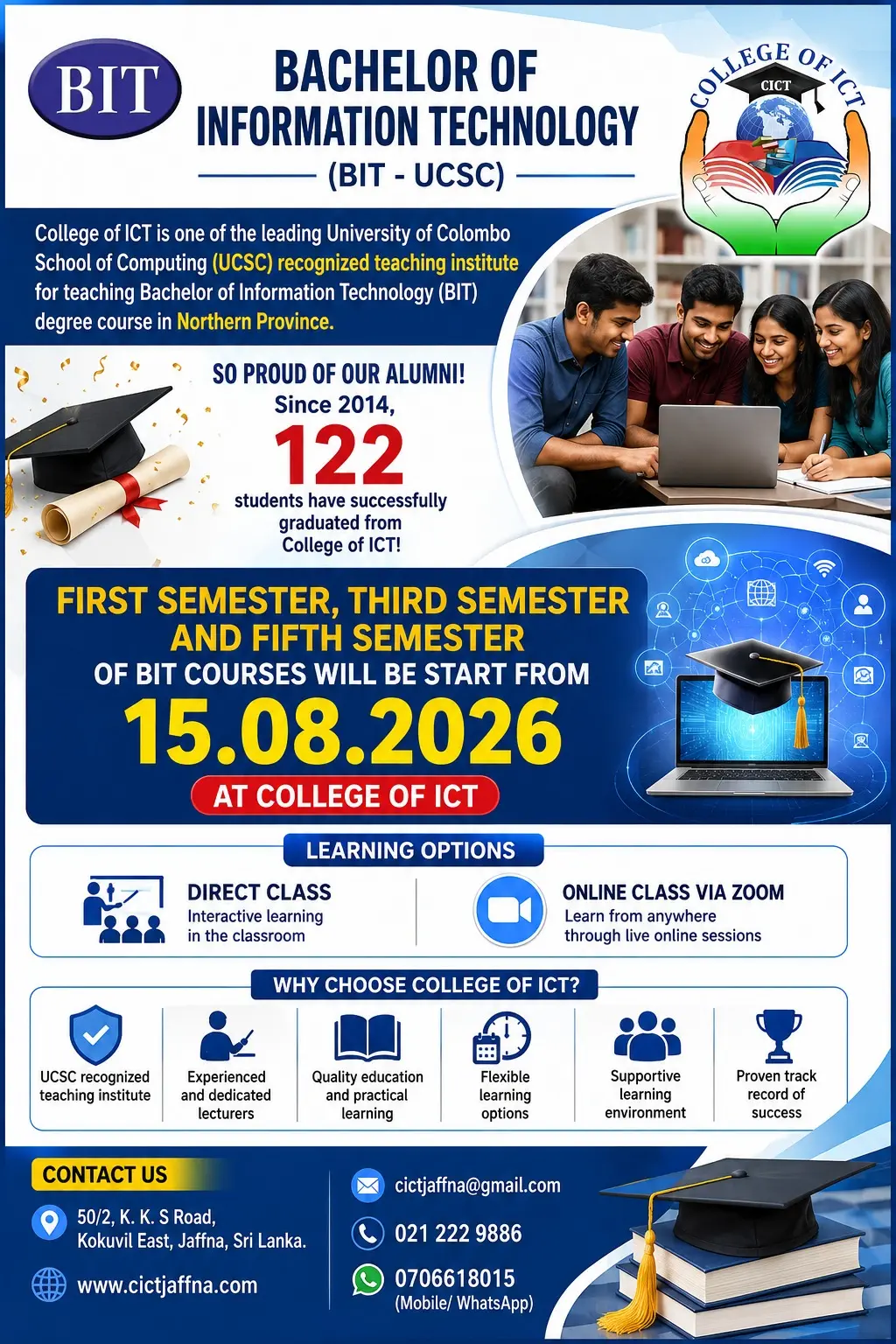 Bachelor of Information Technology (BIT) – UCSC | College of ICT Jaffna