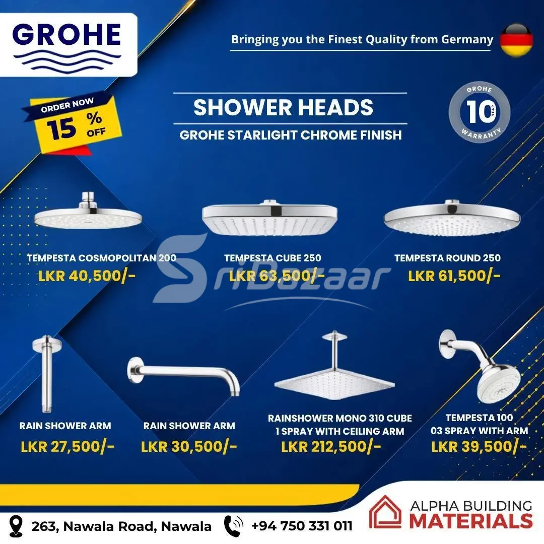 🔥 GROHE Premium Bathroom Fittings – 15% OFF Special Offer