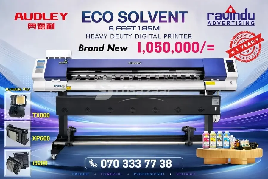 AUDLEY Eco Solvent 6 Feet 1.85M Heavy Duty Digital Printer