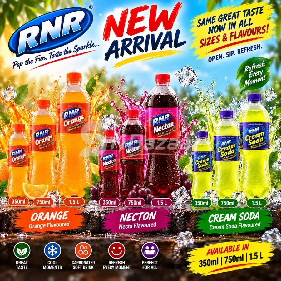🥤 RNR New Arrival – Necton, Orange & Cream Soda | 350ml, 750ml & 1.5L