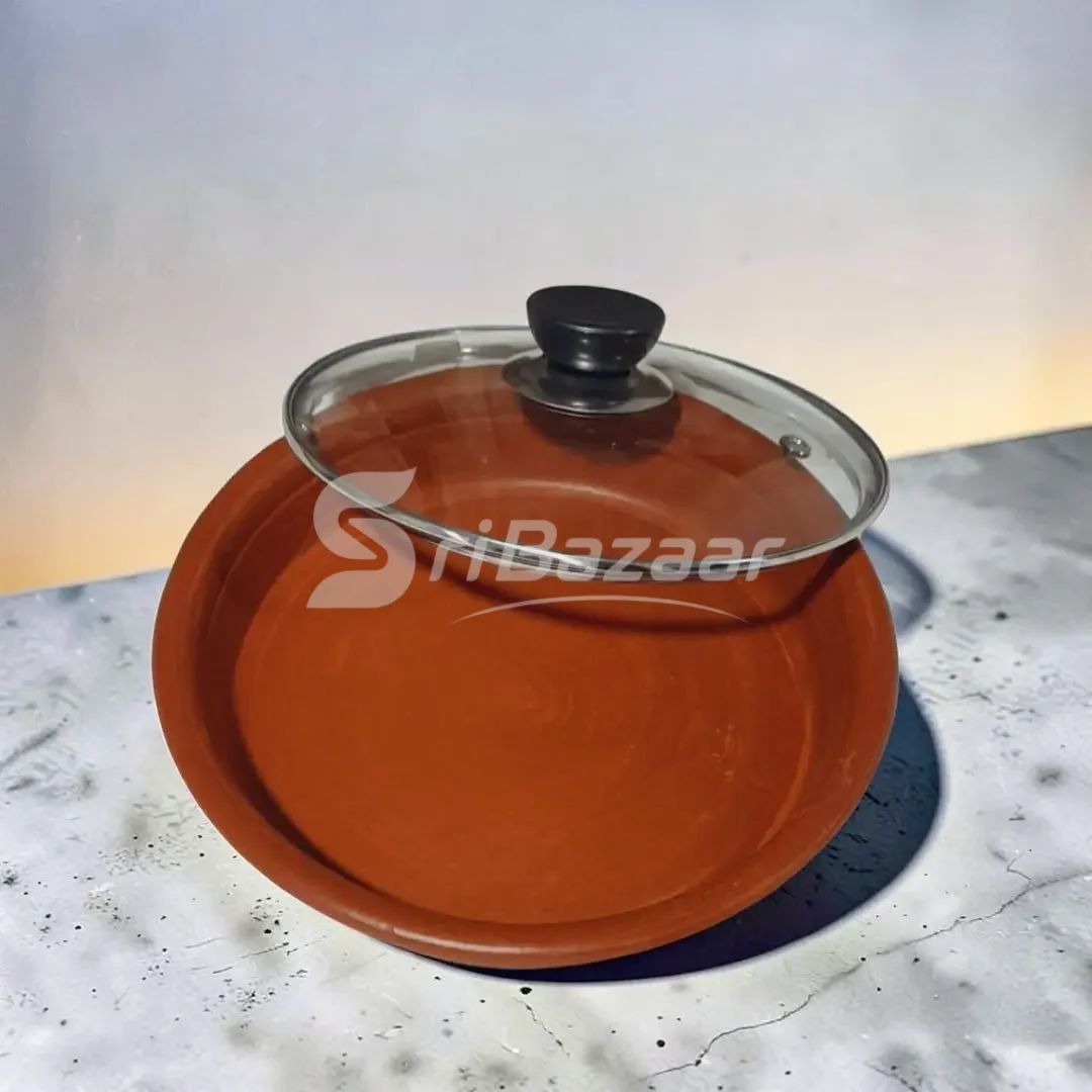 Flat Bottom Clay Cooking Pot – 750ml