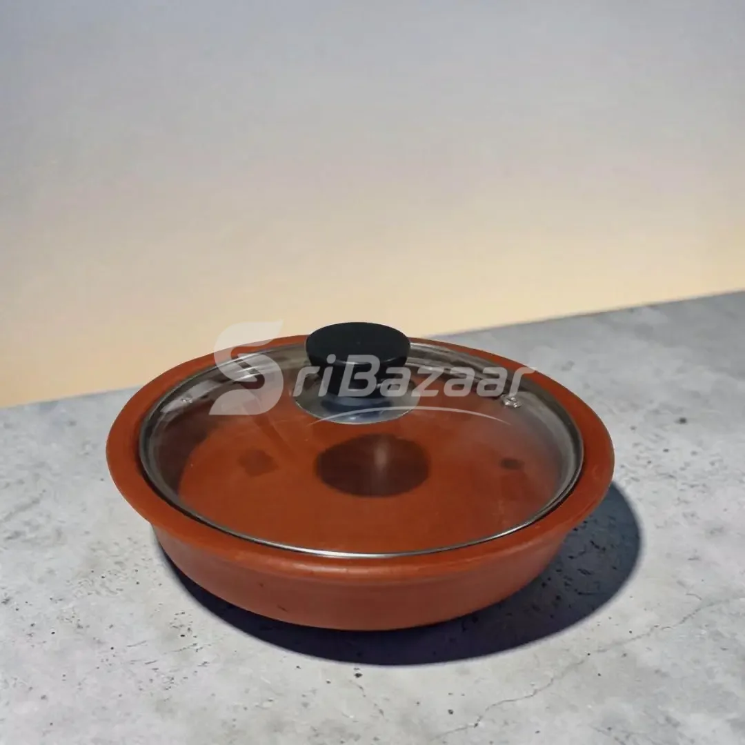 Flat Bottom Clay Cooking Pot – 750ml