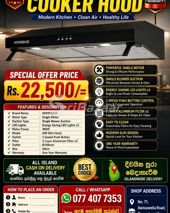 4 Burner Gas Cooker Hob & Range Hood – Special Offers