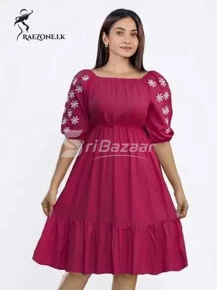 Linen Embroidered Dress Collection – 4 Stunning Colours