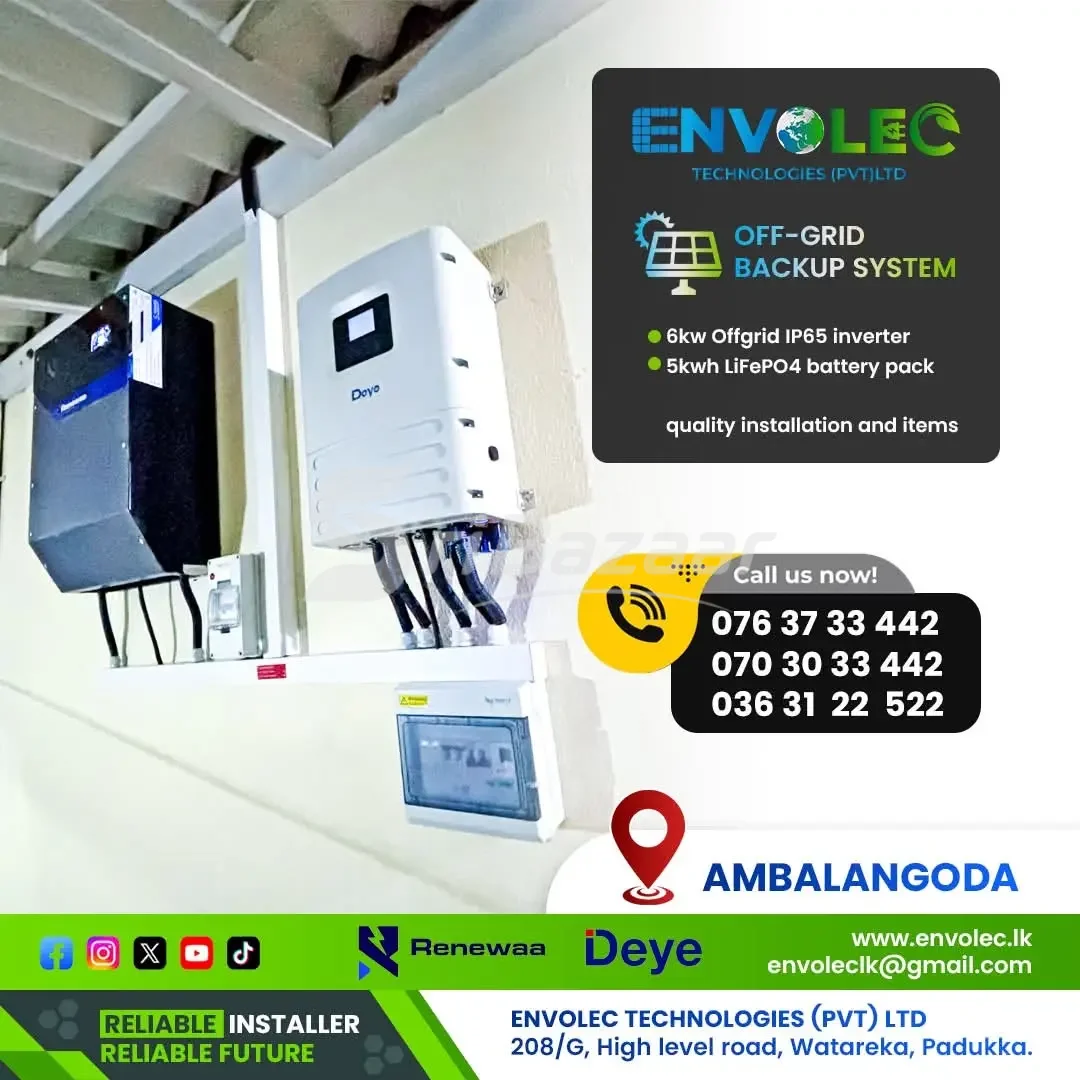 5KW Off-Grid Solar Backup System – ENVOLEC Technologies