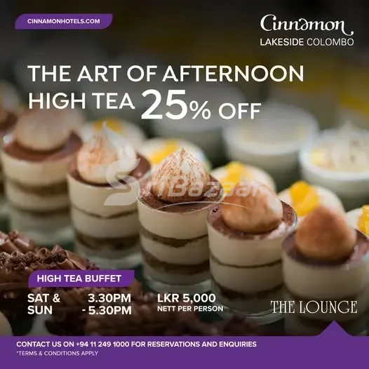 Weekend High Tea Buffet – 25% Off at The Lounge