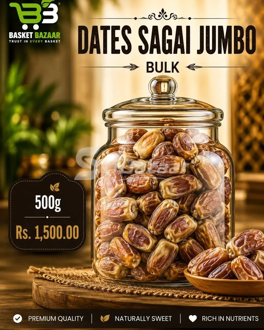 Premium Dates Collection – Bulk 500g Packs