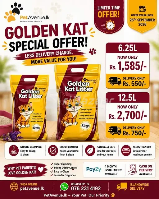 Golden Kat Cat Litter – Special Offer