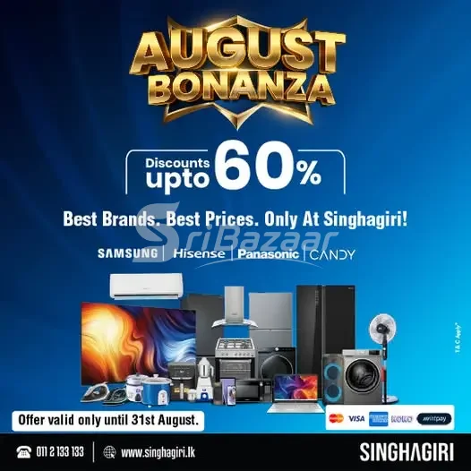 August Bonanza – Up to 60% Off on Home Appliances