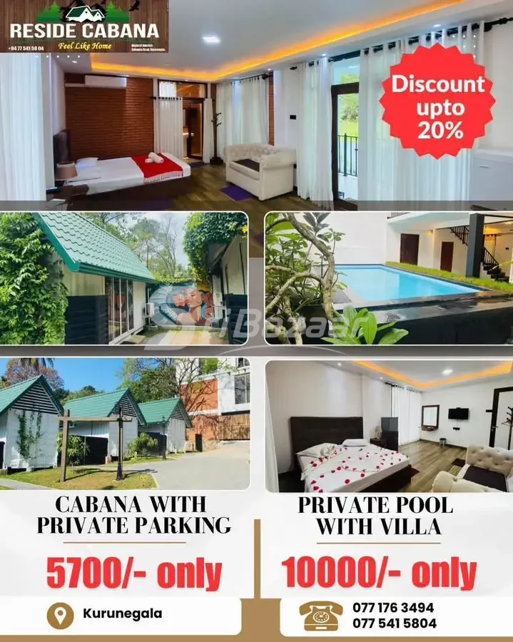 Reside Cabana – Cabana & Private Pool Villa in Kurunegala