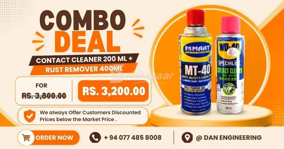 Combo Deal – Contact Cleaner 200ml + Rust Remover 400ml