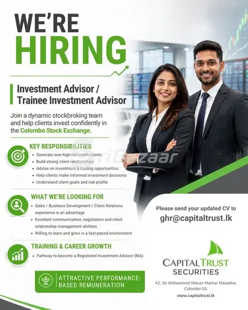 Investment Advisor / Trainee Investment Advisor