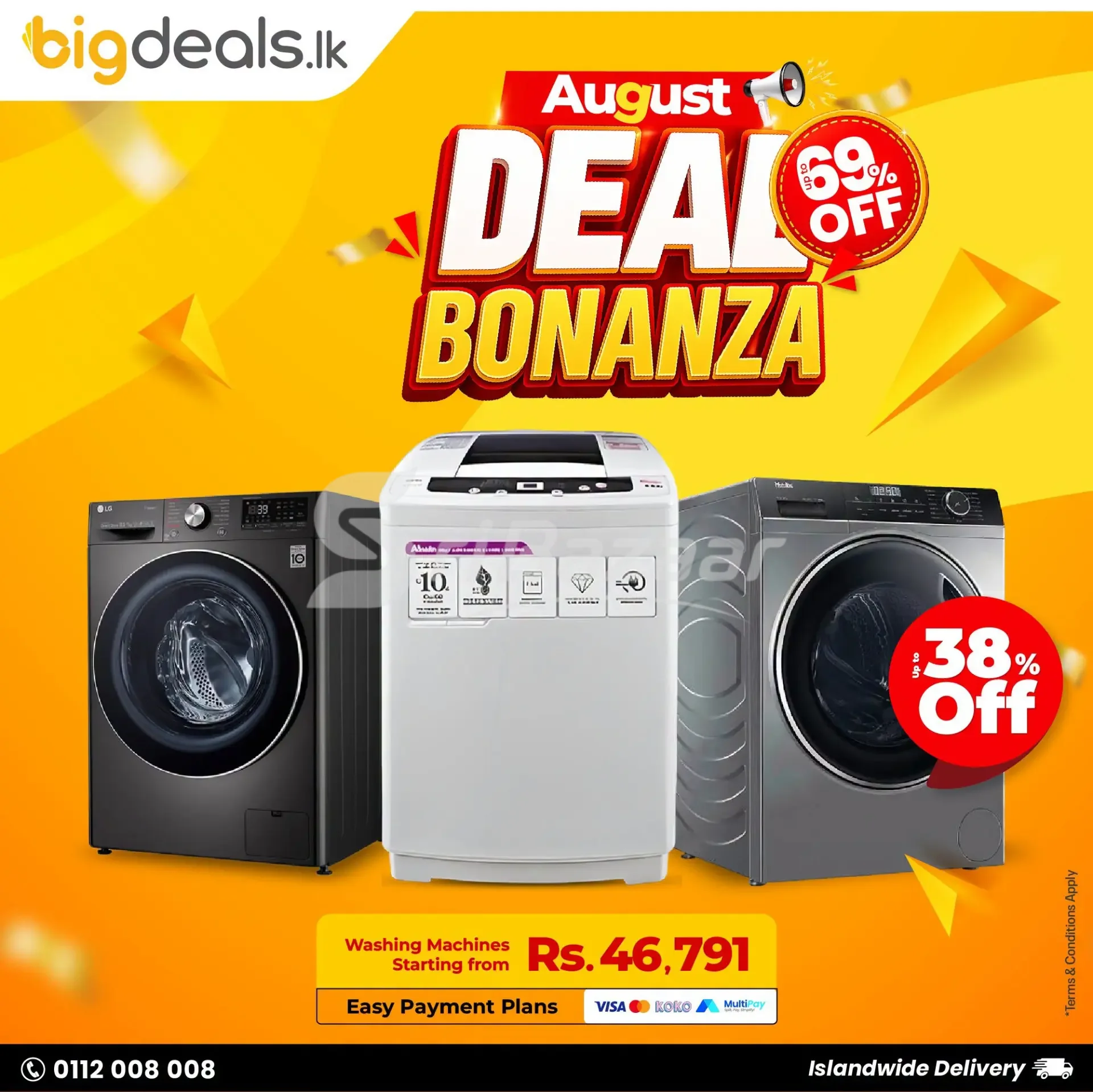 August Deal Bonanza – Up to 69% Off | BigDeals.lk